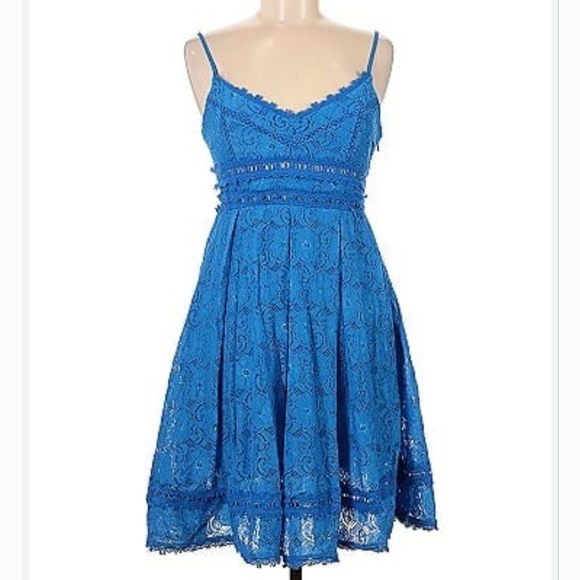 Nordstrom NSR Blue Lace Dress - Picture 7 of 7